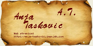 Anja Tasković vizit kartica